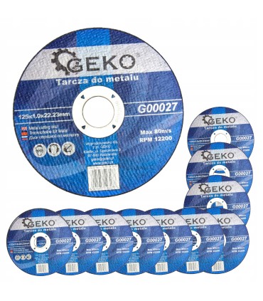 TARCZA DO METALU 125x1,0MM TARCZE TNĄCE ZESTAW 10 SZTUK TARCZ WZMACNIANE