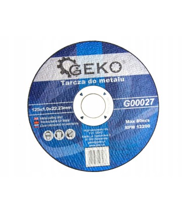 TARCZA DO METALU 125x1,0MM TARCZE TNĄCE ZESTAW 10 SZTUK TARCZ WZMACNIANE