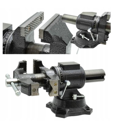 IMADŁO WIELOFUNKCYJNE 4" 100MM ŻELIWNE 360 STOPNI OBROTU UNIWERSALNE