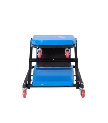 LEŻANKA WARSZTATOWA 2 W 1 FUNKCJA STOŁKA TABORET KOMFORTOWA TAPICERKA