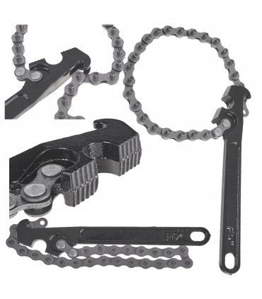 ŚCIĄGACZ KLUCZ DO FILTRA OLEJU ŁAŃCUCHOWY 9" ŁAŃCUCH 41CM UNIWERSALNY