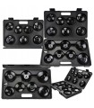 KLUCZE DO FILTRÓW OLEJU ZESTAW WALIZKA 15SZT NASADOWE KOMPLET 3/8" I 1/2"