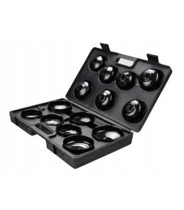 KLUCZE DO FILTRÓW OLEJU ZESTAW WALIZKA 15SZT NASADOWE KOMPLET 3/8" I 1/2"