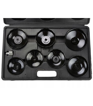 KLUCZE DO FILTRÓW OLEJU ZESTAW WALIZKA 15SZT NASADOWE KOMPLET 3/8" I 1/2"