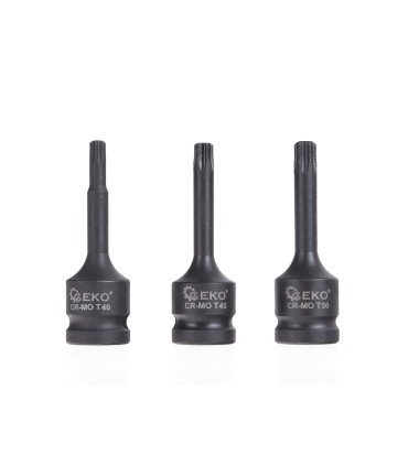 ZESTAW KLUCZY UDAROWYCH TORX T20-T70 9SZT WALIZKA CRMO KOMPLET TORXY