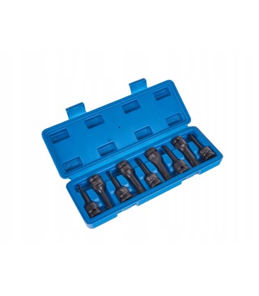 ZESTAW KLUCZY UDAROWYCH TORX T20-T70 9SZT WALIZKA CRMO KOMPLET TORXY