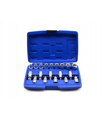 NASADKI I BITY TORX ZESTAW 1/2" 19SZT KOMPLET CRV E10-E24 T20-T70 PROF