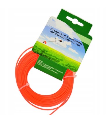 Żyłka Zbrojona Do Podkaszarki Kosy Okrągła 1.6MMx15M Wzmocniona Trwała