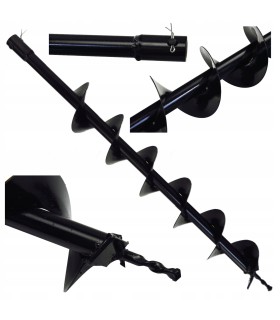 WIERTŁO ŚWIDER DO ŚWIDRA SPALINOWEGO WIERTNICY 10X80CM OTWÓR MOCUJĄCY 20MM