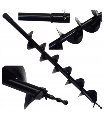 WIERTŁO ŚWIDER DO ŚWIDRA SPALINOWEGO WIERTNICY 10X80CM OTWÓR MOCUJĄCY 20MM