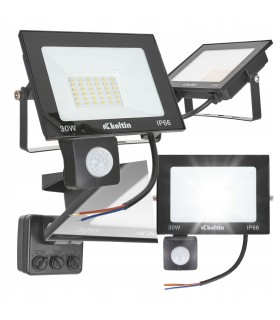 NAŚWIETLACZ LED 30W SMD LAMPA BIAŁA ZIMNA 6500K ENERGOOSZCZĘDNY CZUJNIK