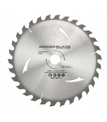 Tarcza Widiowa 300mmx32mm 30 Zębów do Drewna z Widią do Prac Stolarskich