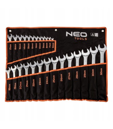 Klucze płasko-oczkowse 6-32 zestaw 26e