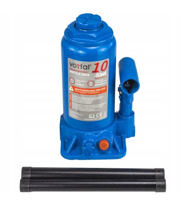 PODNOŚNIK HYDRAULICZNY 10T SŁUPKOWY BUTELKOWY ZAWÓR UPUSTOWY TŁOK 40MM