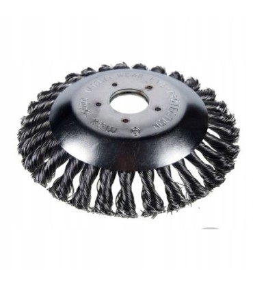 SZCZOTKA DRUCIANA DO KOSY SPALINOWEJ PLECIONA 200MM/25,4MM MAX 10000 RPM