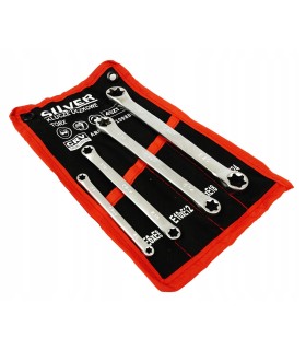 KLUCZE OCZKOWE TORX 4ELE E6-E24 PŁACHTA