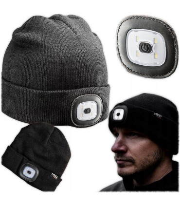 CZAPKA Z LATARKĄ NEO