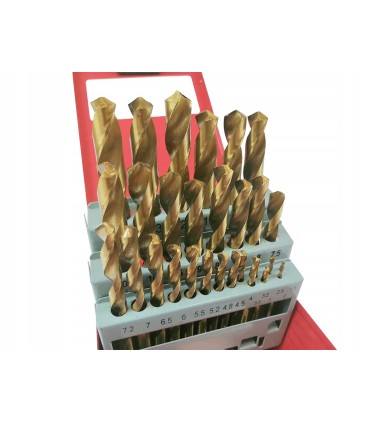 WIERTŁA DO METALU TYTANOWANE 29SZT (1.5-12.7MM)