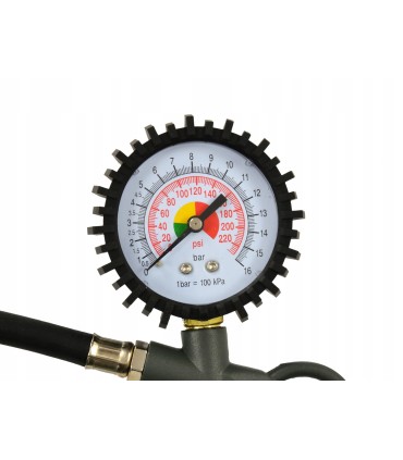 PISTOLET DO POMPOWANIA Z DUŻYM MANOMETREM