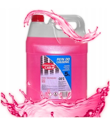 PŁYN DO CHŁODNIC SPEEDCAR -35C 5L RÓŻOWY