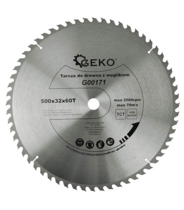 Tarcza do drewna 500x32x60T