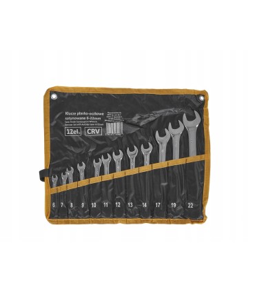 Klucze płasko-oczkowe satynowane 6-22mm 6 20,08 120,48
12el. CRV