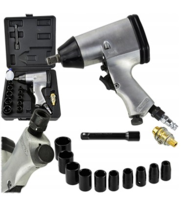 Klucz pneumatyczny 1/2 + nasadki typ hobby 