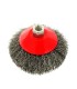 Szczotka druciana obrot.boczna 125mm M14 drut karbowany stalowy