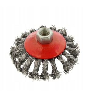 Szczotka druciana boczna pleciona 115mm M14