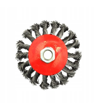Szczotka druciana boczna pleciona 115mm M14
