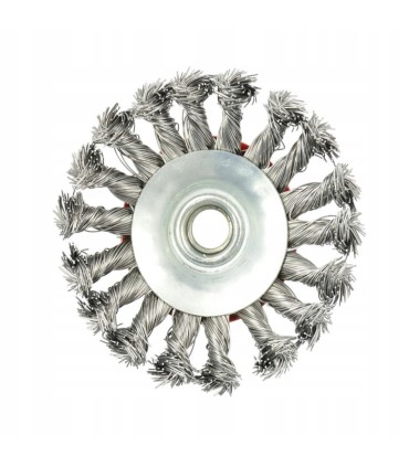 Szczotka druciana boczna pleciona 115mm M14