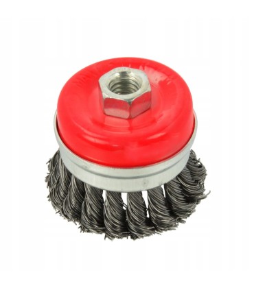 Szczotka druciana czołowa pl.100mm M14+opaska