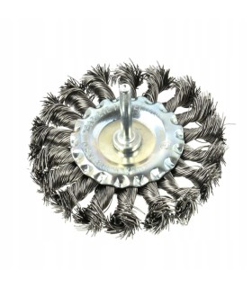 Szczotka druciana tarczowa pleciona na wiert.100mm