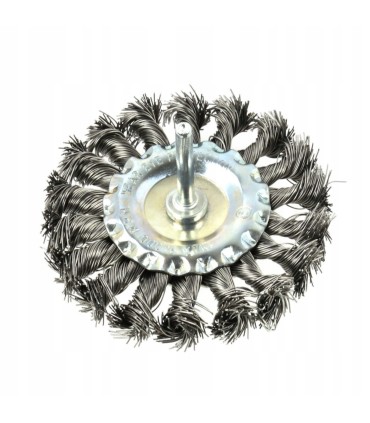 Szczotka druciana tarczowa pleciona na wiert.100mm