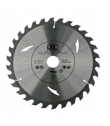 Tarcza do drewna 250x32x24T + Redukcje