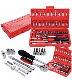 Klucze 46szt Zestaw Narzędziowy