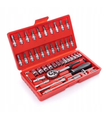 Klucze 46szt Zestaw Narzędziowy