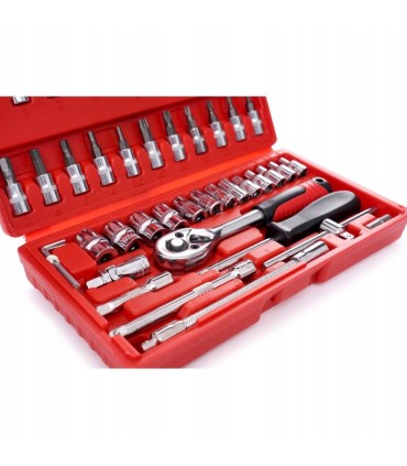 Klucze 46szt Zestaw Narzędziowy