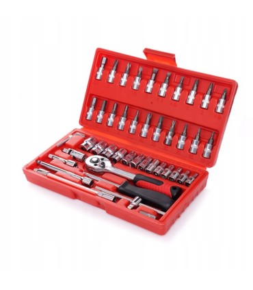 Klucze 46szt Zestaw Narzędziowy