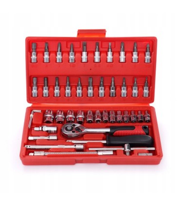 Klucze 46szt Zestaw Narzędziowy
