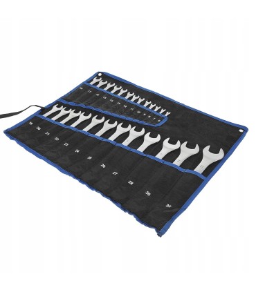 Klucze płasko-oczkowe satyna 6-32mm 2 108,11 216,22 25el.CRV/op.płachta/