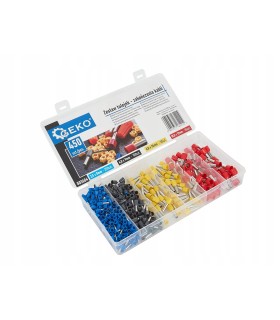 Zestaw tulejek - zakończenia kabli 450szt.