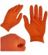 Rękawice nitrylowe SOLID GRIP 50szt. r. XL pomarańczowe