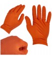 RĘKAWICE NITRYLOWE KOMPLET 50SZT ROZMIAR XL POMARAŃCZOWE SOLID GRIP