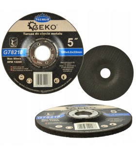 Tarcza do szlifowania metalu GEKO PREMIUM 125x6 Inox