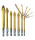 Kpl. wierteł do szkła i ceramiki 7el. HEX