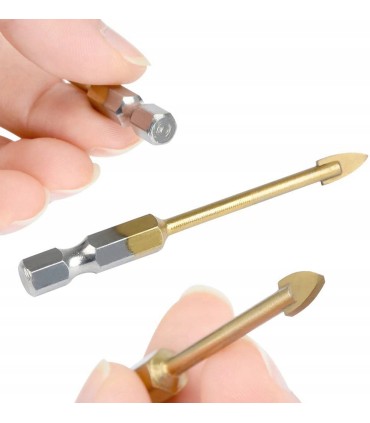 Kpl. wierteł do szkła i ceramiki 7el. HEX