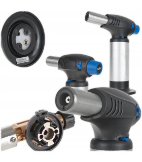 Palnik gazowy z piezo 360 stopni ze zbiornikiem