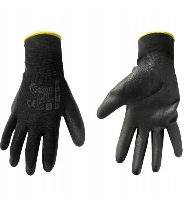 Rękawice ochronne GEKO r.8/czarne/