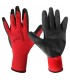 Rękawice ochronne GEKO r.8 /RED Nitryl/